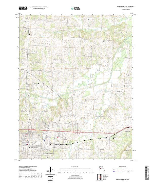 USGS Topographic Map – Warrensburg East