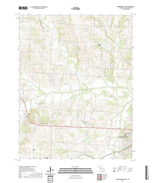 USGS Topographic Map – Warrensburg West