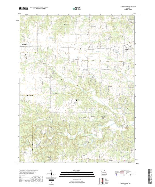 USGS Topographic Map – Warrenton NE