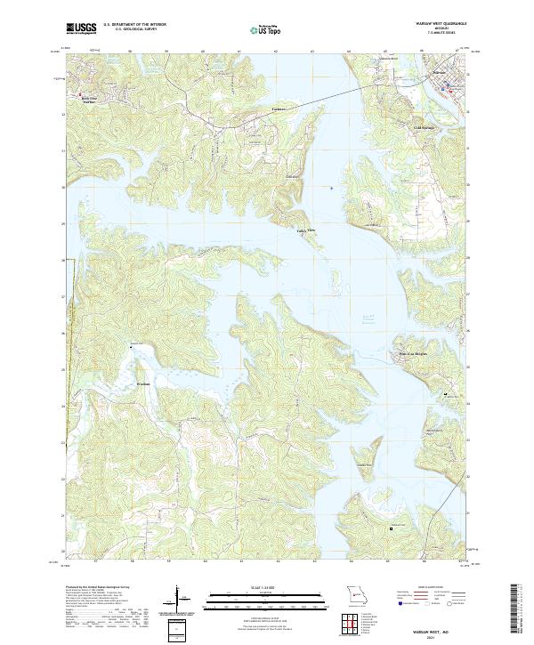 USGS Topographic Map – Warsaw West