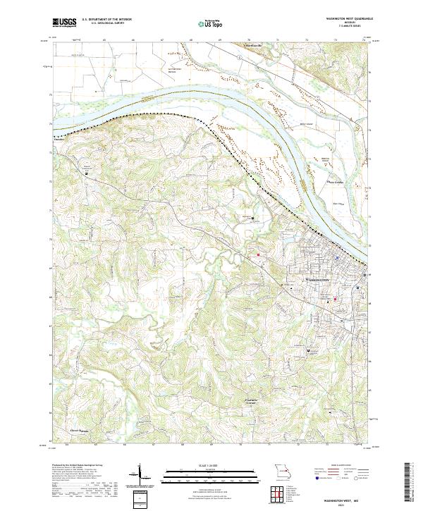 USGS Topographic Map – Washington West