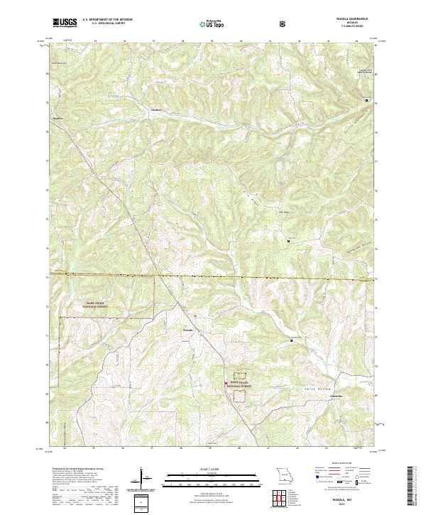 USGS Topographic Map – Wasola