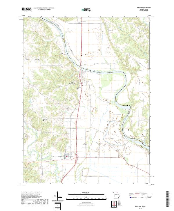 USGS Topographic Map – Wayland