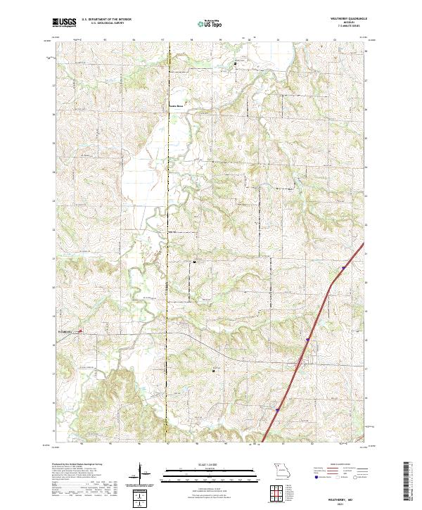 USGS Topographic Map – Weatherby