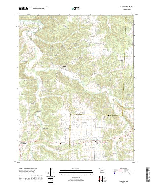 USGS Topographic Map – Weaubleau