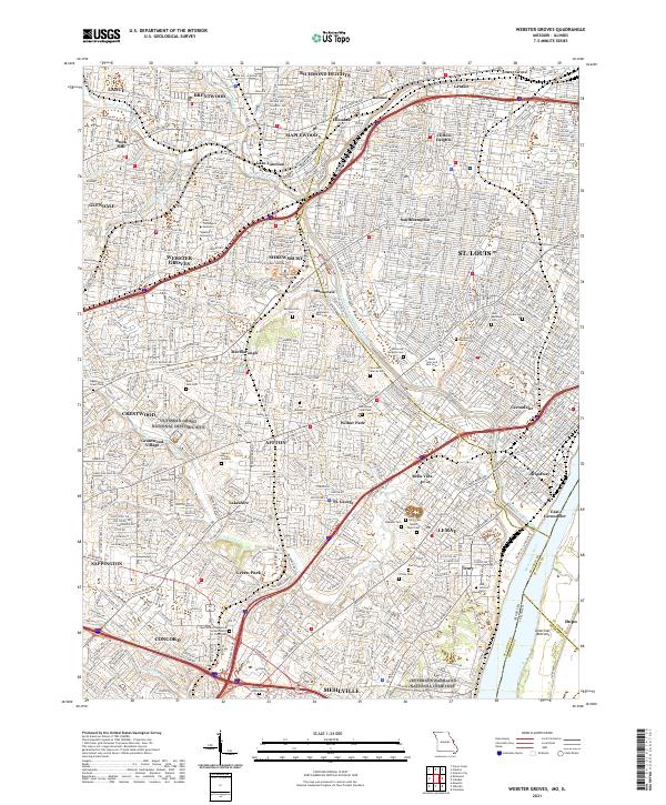 USGS Topographic Map – Webster Groves