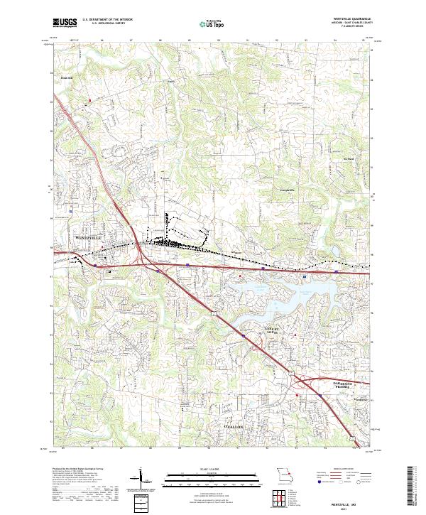 USGS Topographic Map – Wentzville