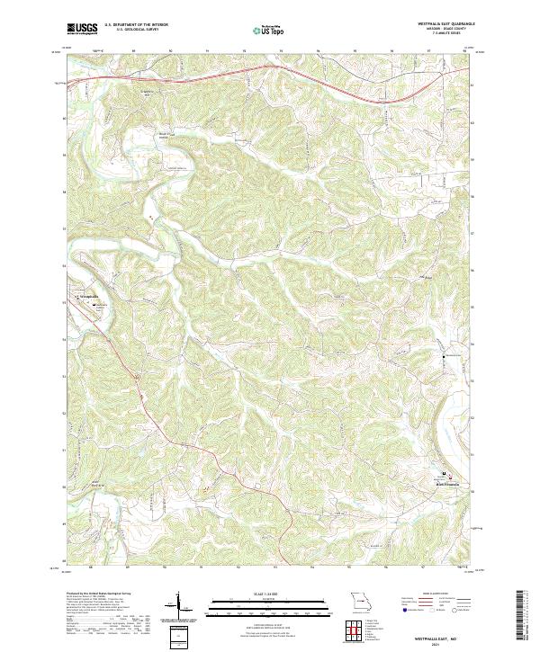 USGS Topographic Map – Westphalia East