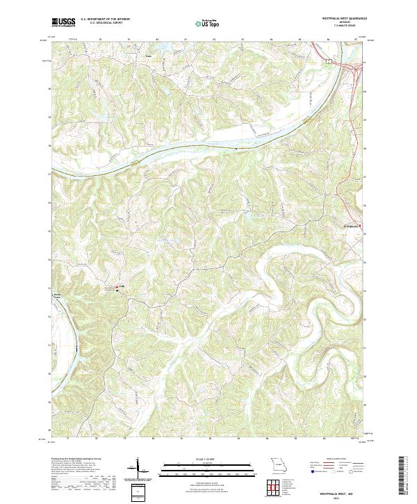 USGS Topographic Map – Westphalia West
