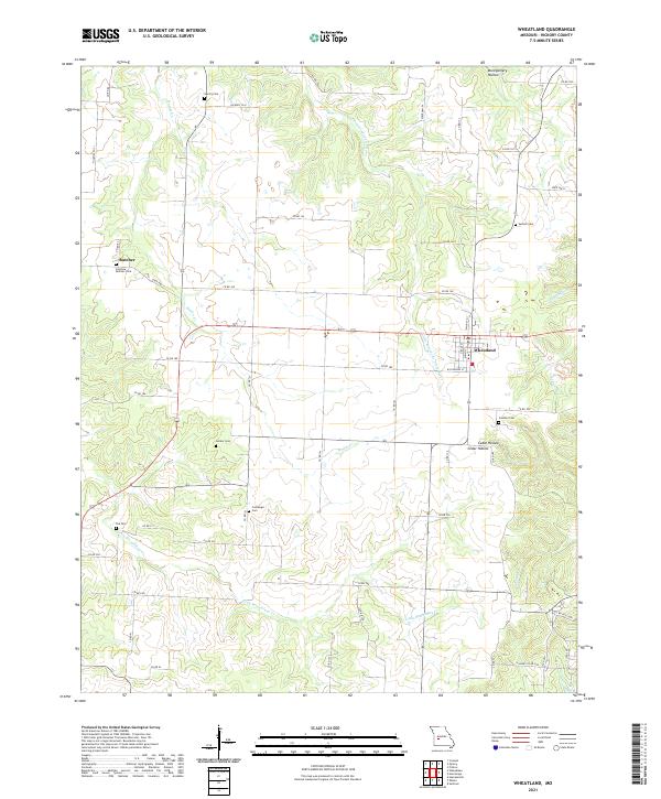 USGS Topographic Map – Wheatland