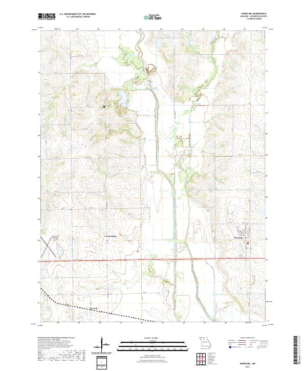 USGS Topographic Map – Wheeling