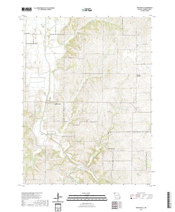 USGS Topographic Map – Whitesville