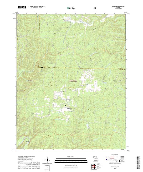 USGS Topographic Map – Wilderness