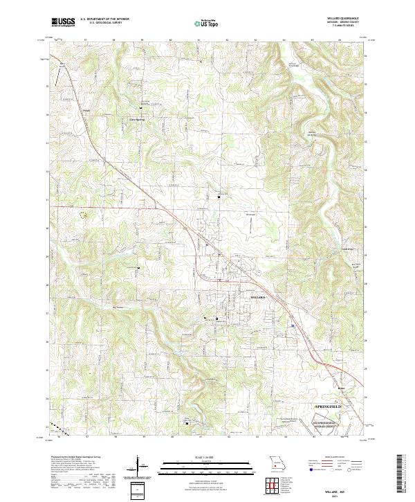 USGS Topographic Map – Willard