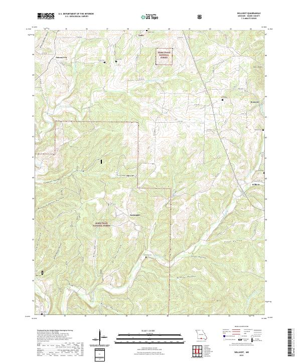 USGS Topographic Map – Willhoit