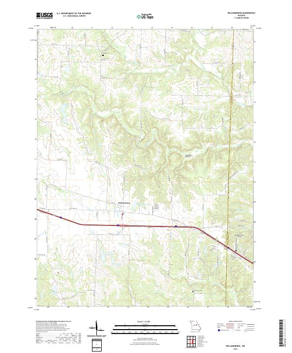USGS Topographic Map – Williamsburg