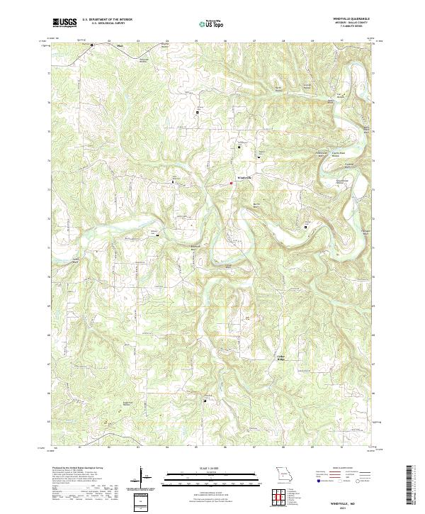 USGS Topographic Map – Windyville