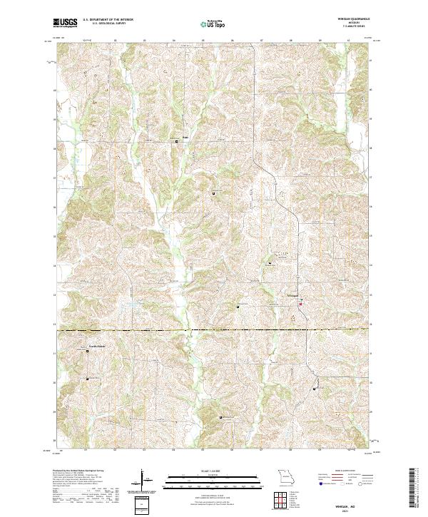 USGS Topographic Map – Winigan