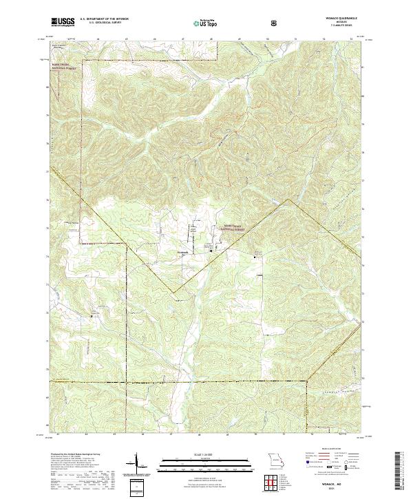 USGS Topographic Map – Womack