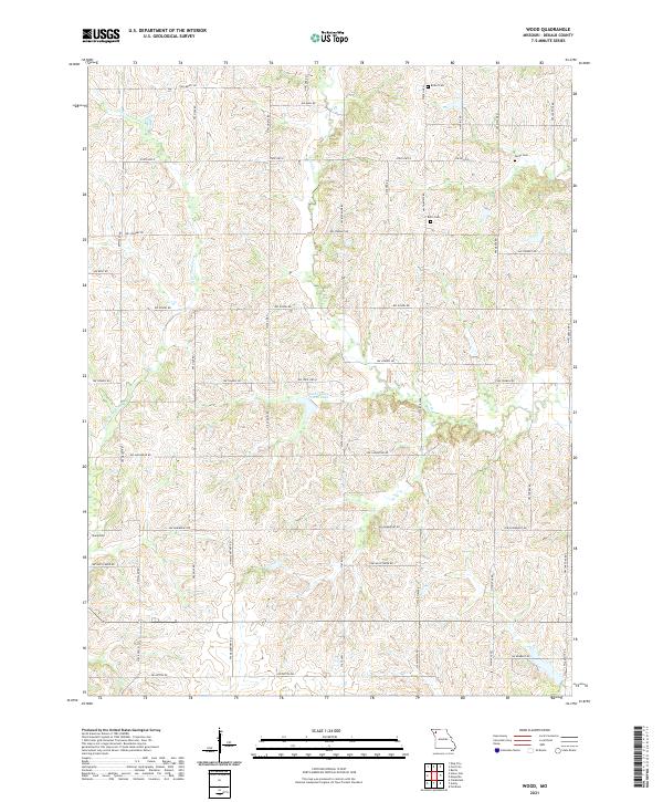USGS Topographic Map – Wood