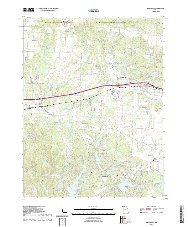USGS Topographic Map – Wright City