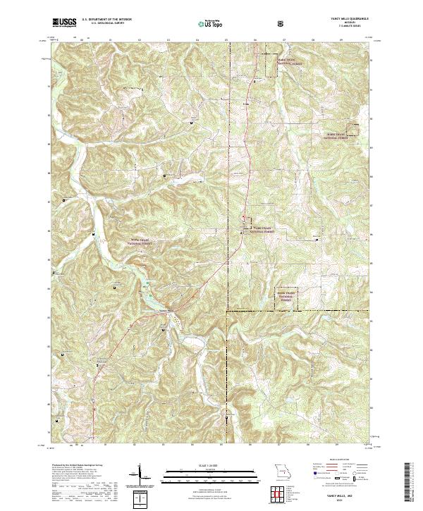 USGS Topographic Map – Yancy Mills