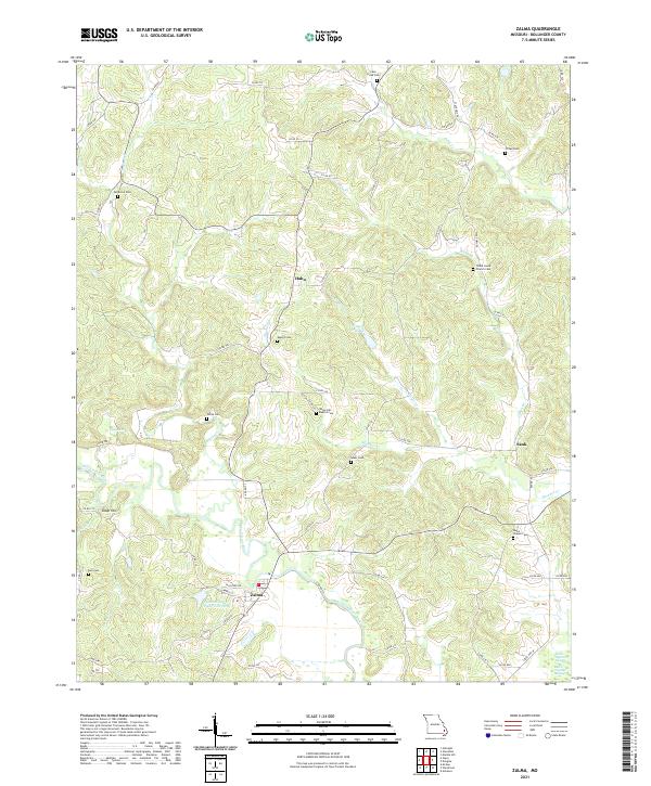 USGS Topographic Map – Zalma