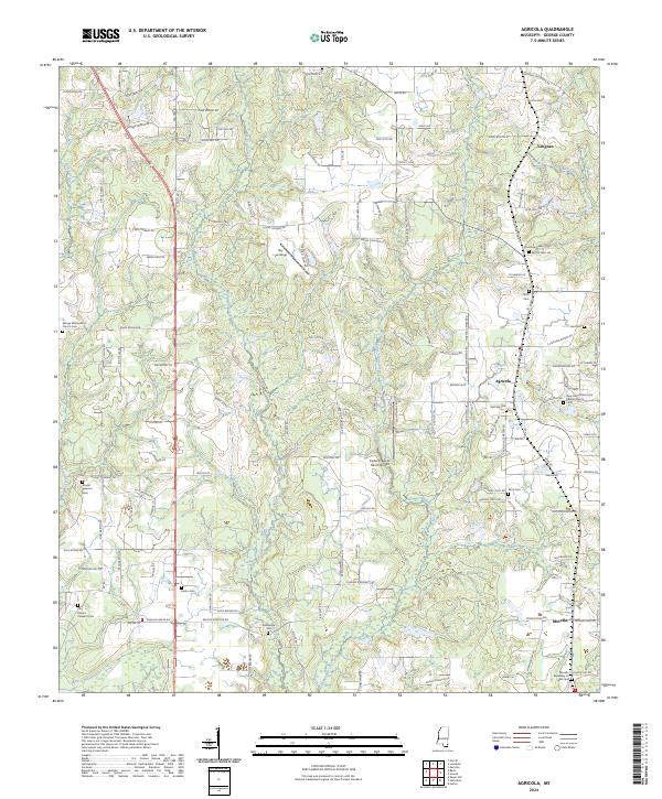 USGS Topographic Map – Agricola