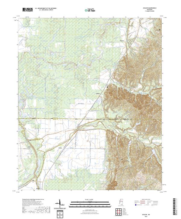 USGS Topographic Map – Avalon
