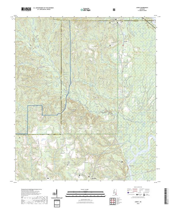 USGS Topographic Map – Avent