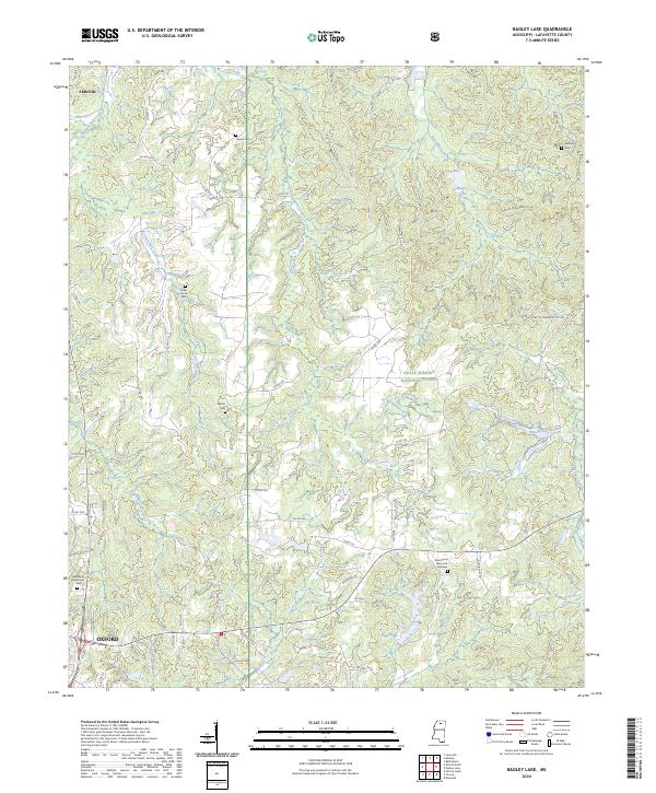 USGS Topographic Map – Bagley Lake