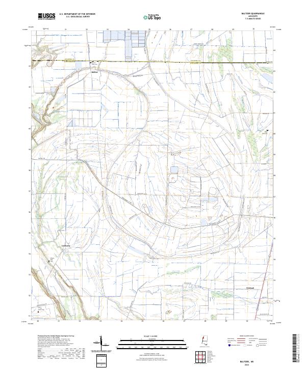 USGS Topographic Map – Baltzer