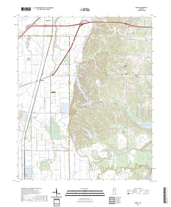 USGS Topographic Map – Banks
