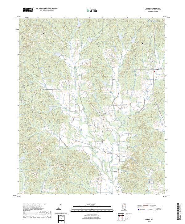 USGS Topographic Map – Banner