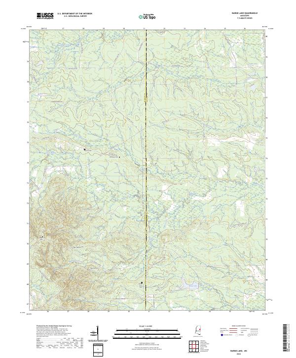 USGS Topographic Map – Barge Lake