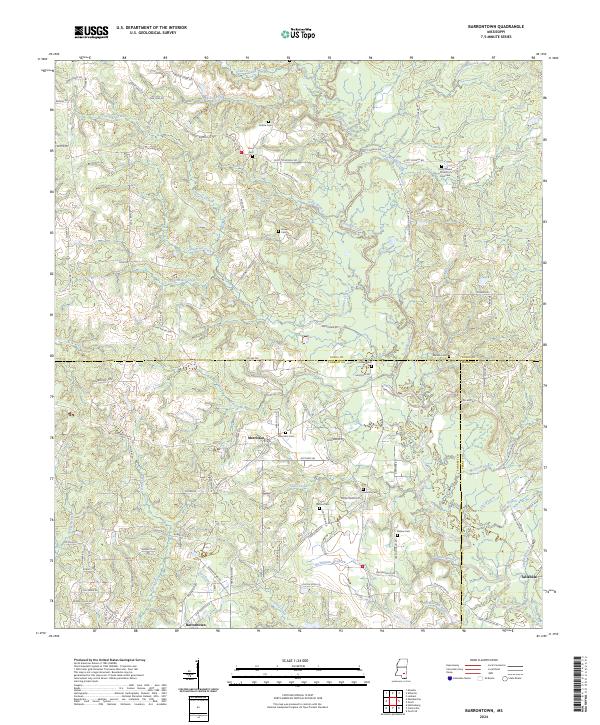 USGS Topographic Map – Barrontown
