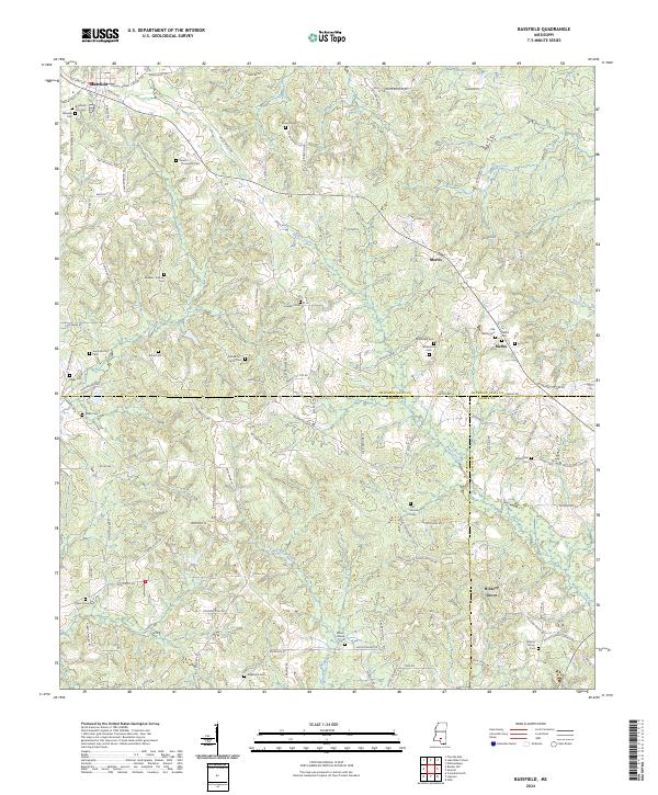USGS Topographic Map – Bassfield