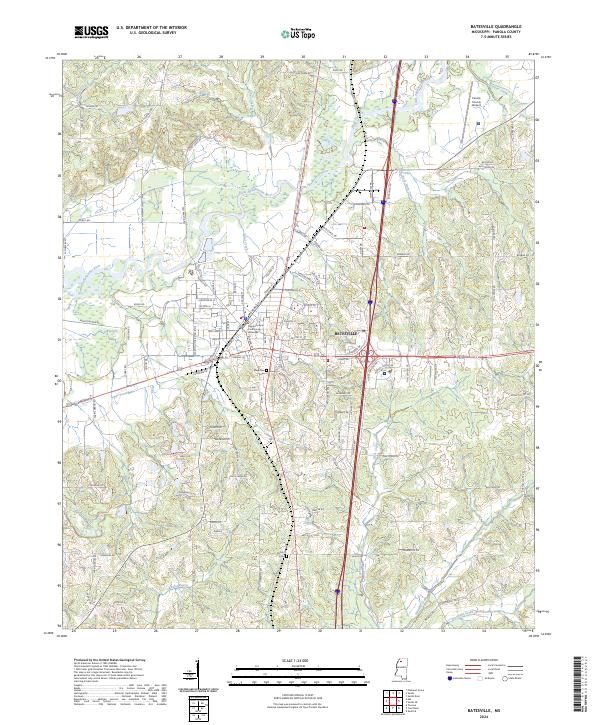 USGS Topographic Map – Batesville
