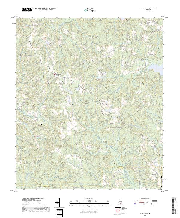 USGS Topographic Map – Baxterville
