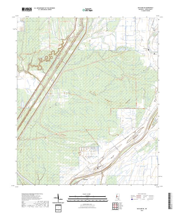 USGS Topographic Map – Bayland SE