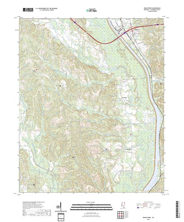 USGS Topographic Map – Beans Ferry