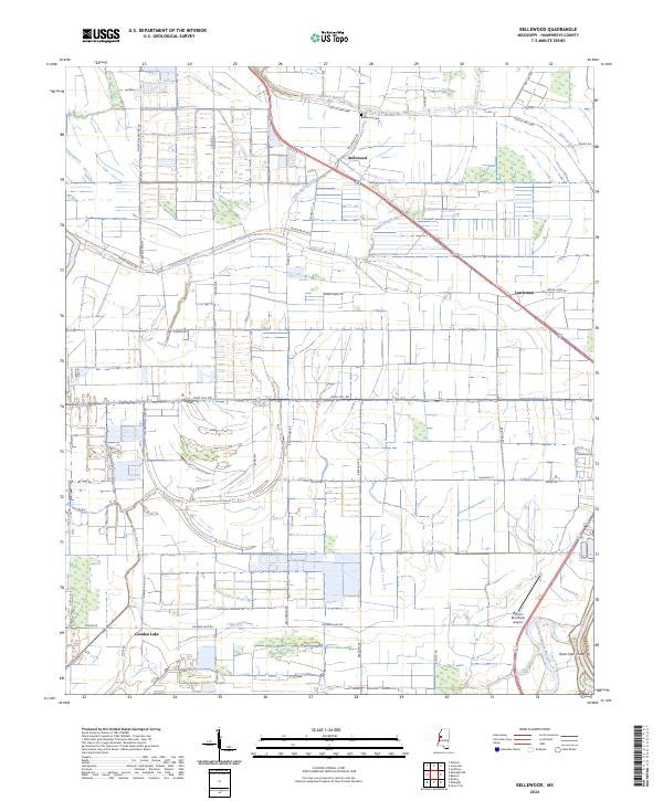 USGS Topographic Map – Bellewood