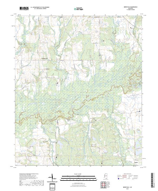 USGS Topographic Map – Berryville