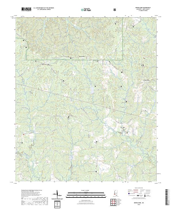 USGS Topographic Map – Bewelcome