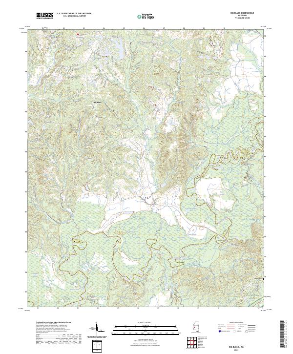 USGS Topographic Map – Big Black