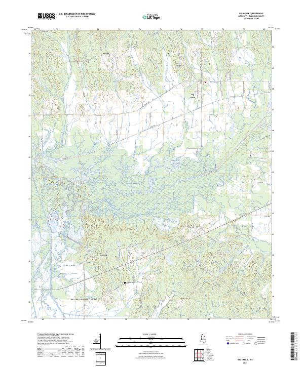 USGS Topographic Map – Big Creek