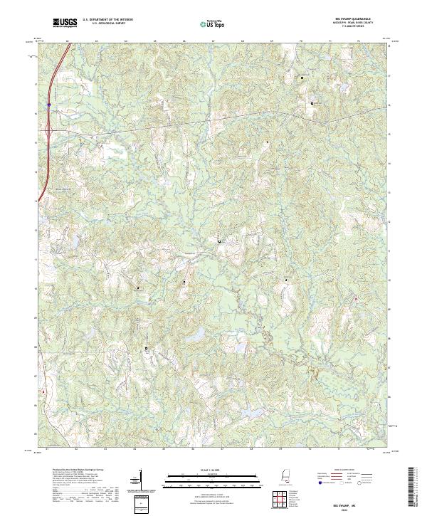 USGS Topographic Map – Big Swamp