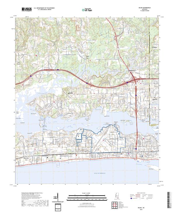 USGS Topographic Map – Biloxi