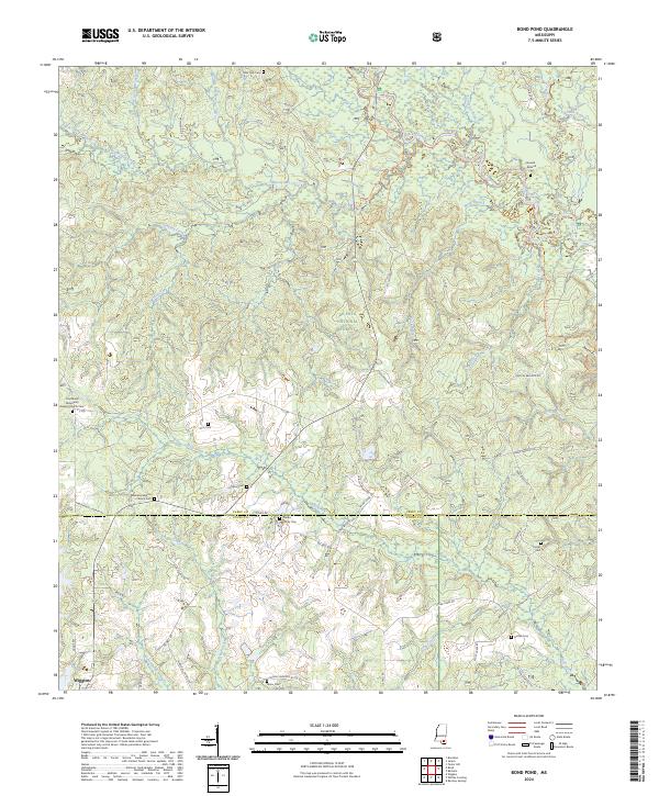 USGS Topographic Map – Bond Pond