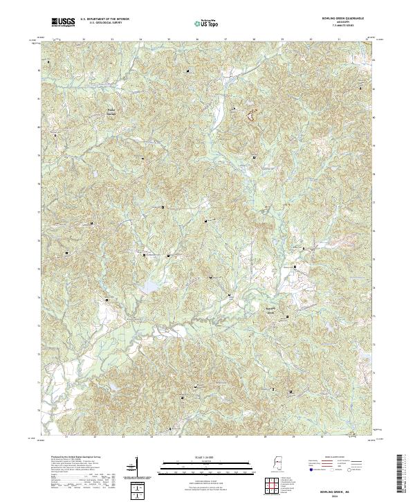 USGS Topographic Map – Bowling Green